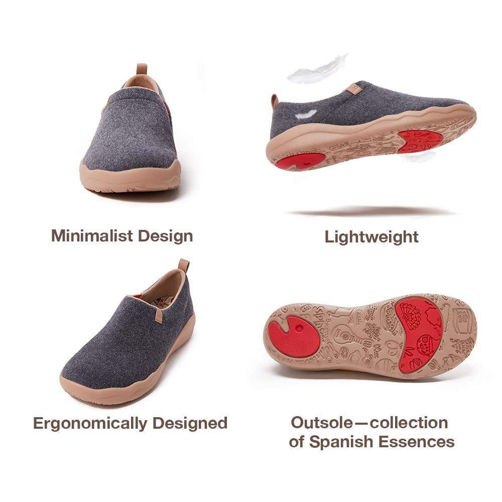 UIN Women's Walking Shoes Slip On - Lightweight Comfort Casual Loafers Fashion Sneakers Toledo II | Perfect for Travel, Work & Everyday Wear