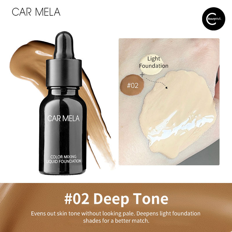 CARMELA Foundation Adjuster Drops - Skin Tone Corrector & Liquid Makeup Mixing Drops for Flawless Coverage | Perfect for Customizing Foundation Shades & Creating Seamless Blends