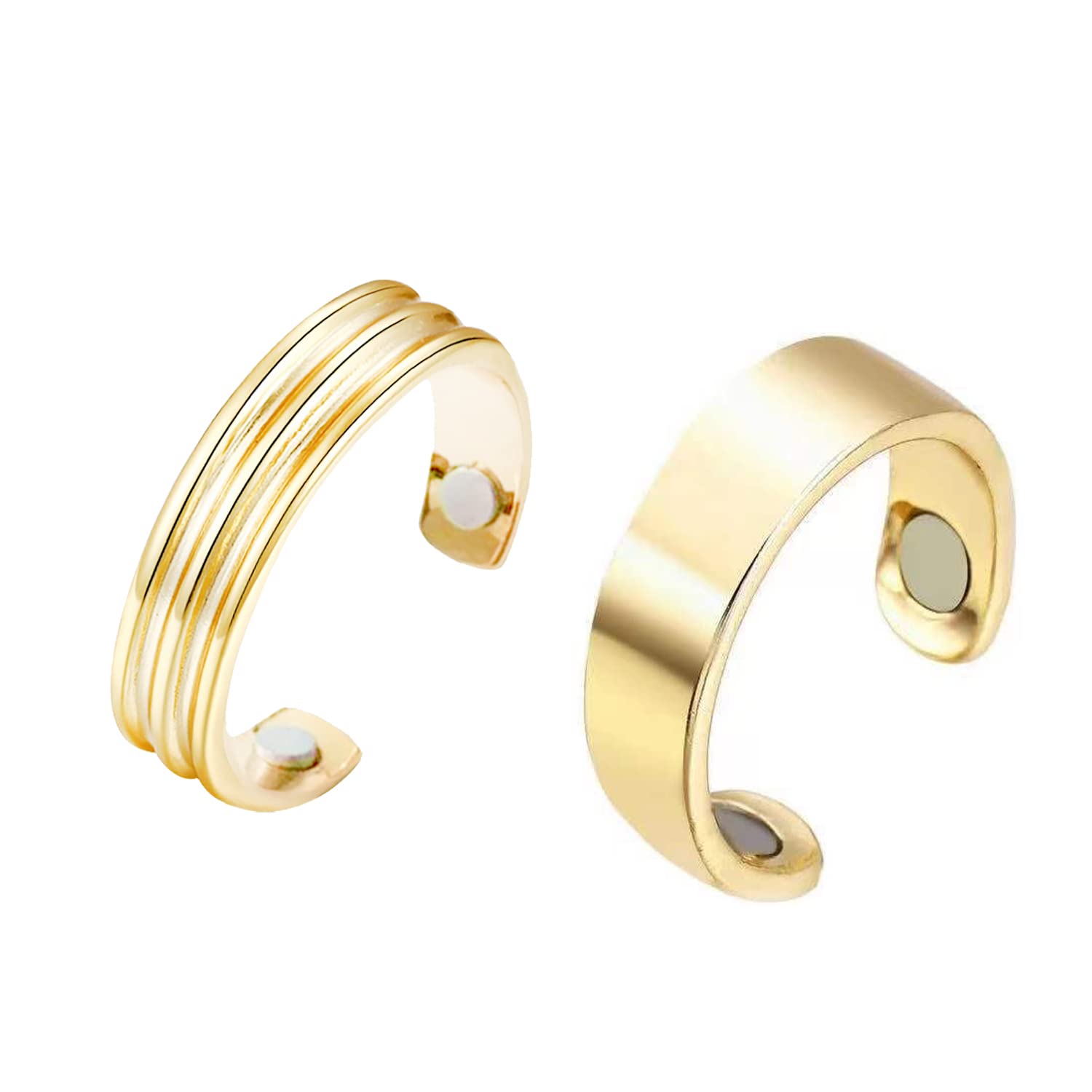 Magnetic Therapy Rings for Pain Relief - Adjustable Detox Rings for Women & Men - Stress Relief & Lymphatic Drainage - Perfect for Relaxation & Wellness