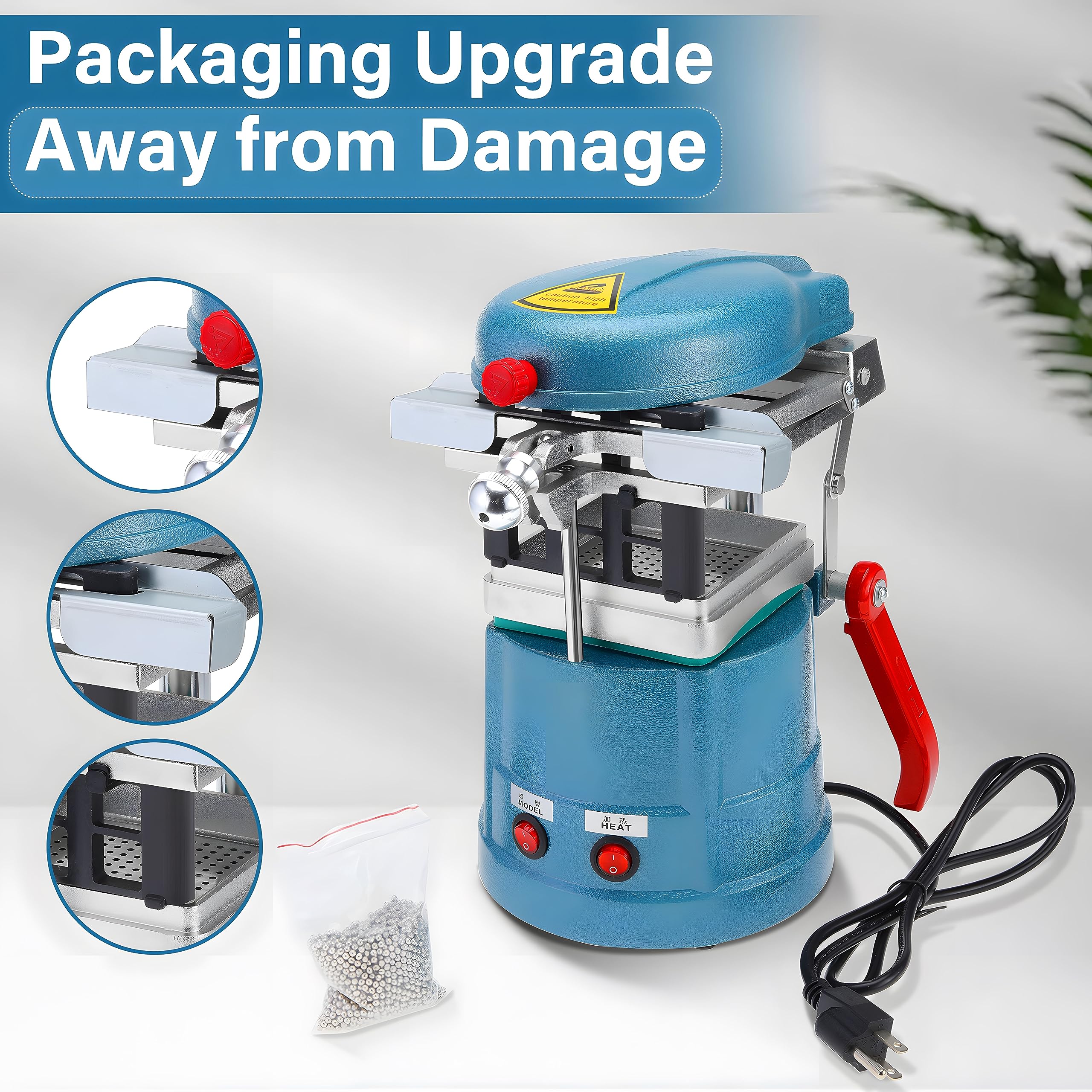 Vacuum Forming Machine - Power Former Heat Molding Tool with Steel Balls for Plastic Fabrication | Lab Equipment & DIY Projects | Perfect for Prototyping, Packaging, and Educational Use