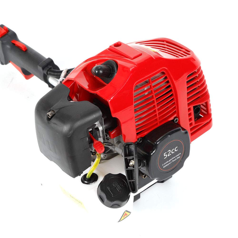 52CC Gasoline Engine Broom Sweeper - Single Cylinder Air-Cooled Motor for Snow Removal & Road Cleaning | Ideal for Driveways, Sidewalks & Parking Lots