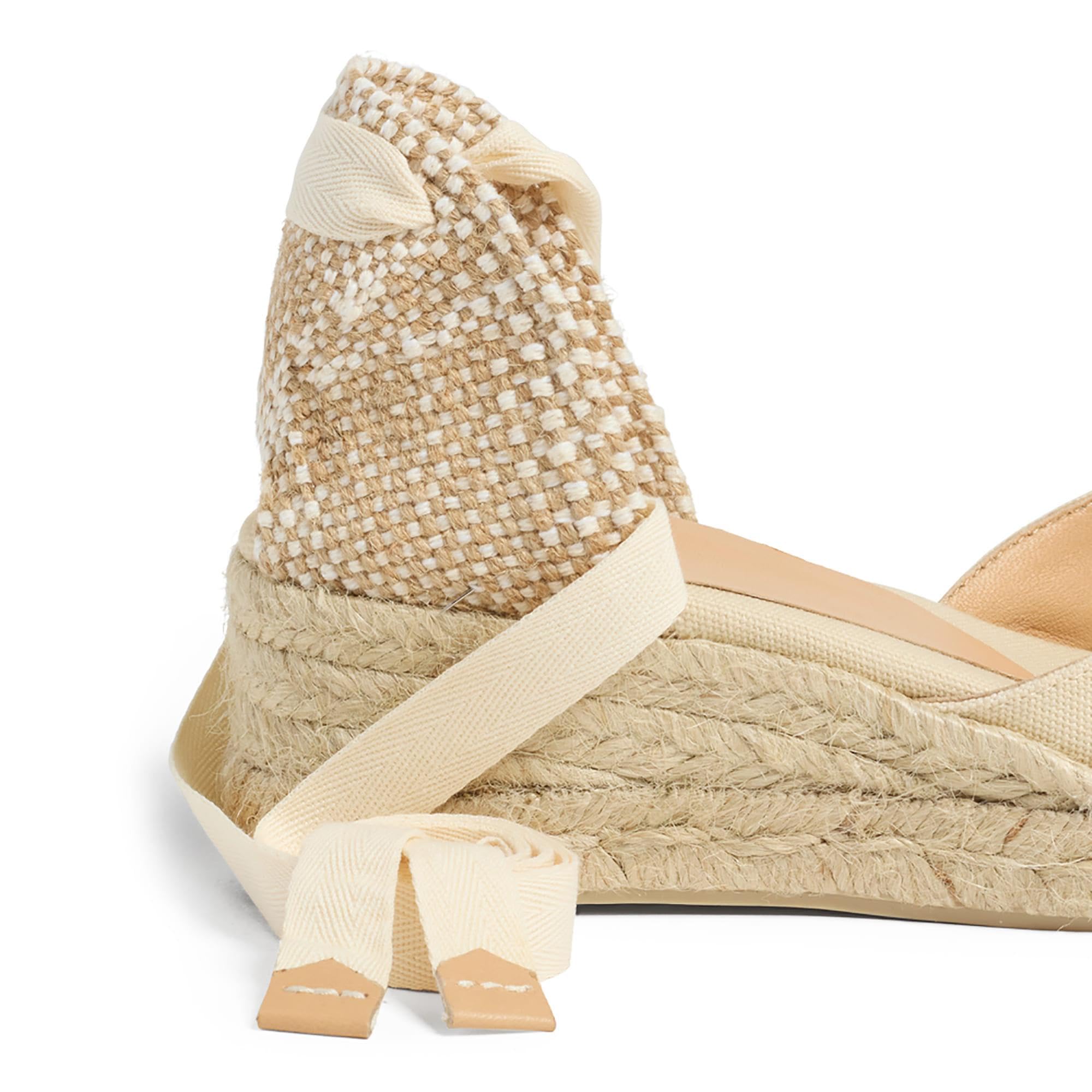 Castañer Women's Espadrilles - Comfortable Summer Wedge Sandals for Beach, Vacation & Casual Outfits | Breathable Canvas & Jute Sole