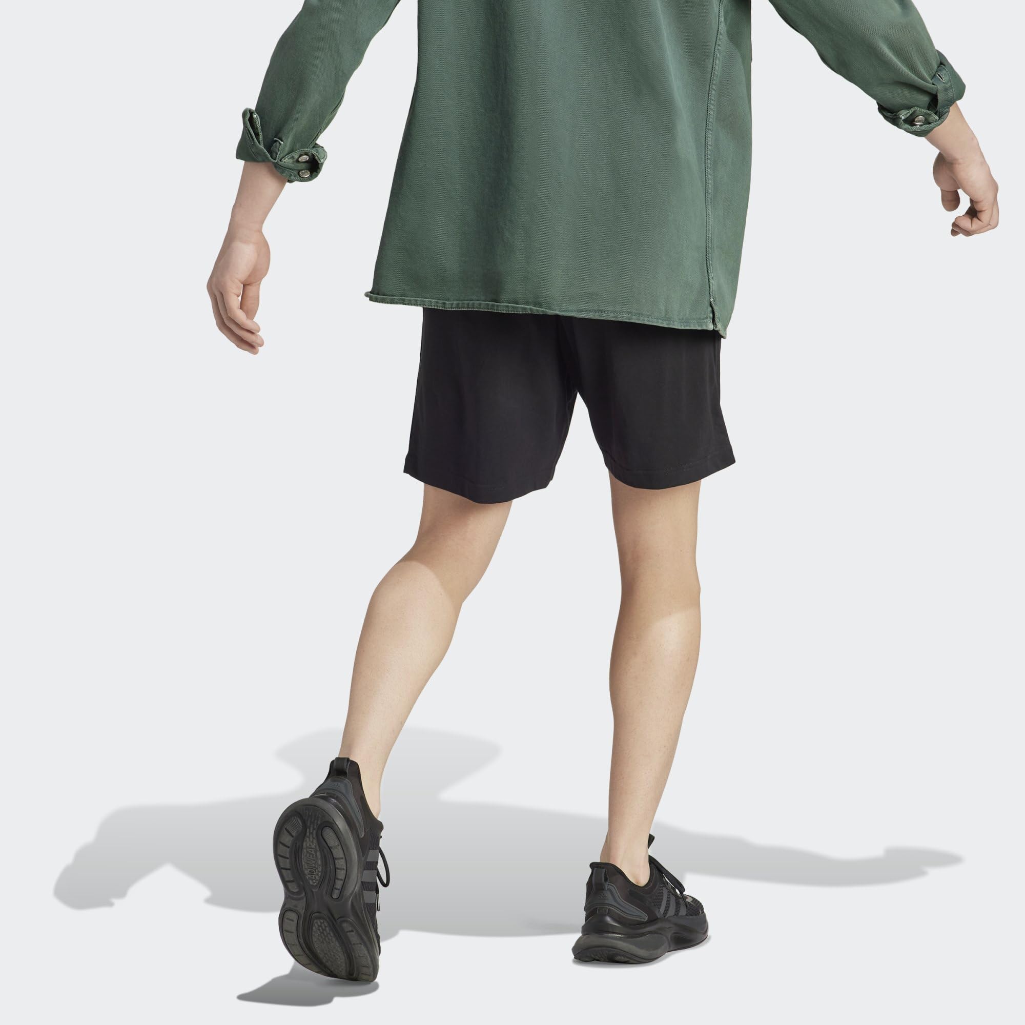 Adidas Men's Aeroready Essentials Linear Logo Shorts - Moisture-Wicking, Breathable & Comfortable for Running, Gym & Casual Wear