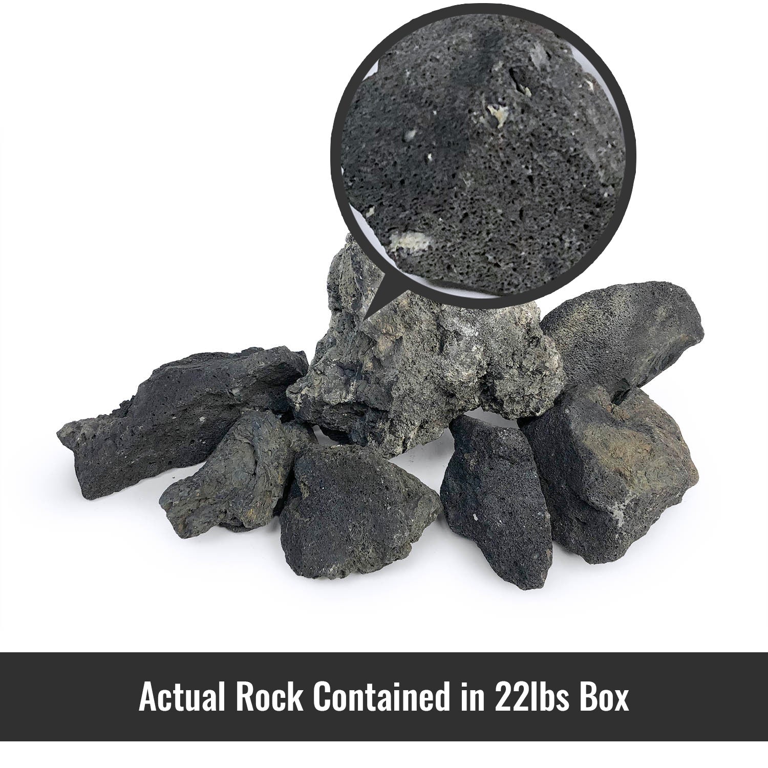 Premium Black Lava Rock for Aquariums - Natural Filtration & Decoration - Ideal for Fish Tanks, Shrimp Habitats & Aquatic Plant Scaping