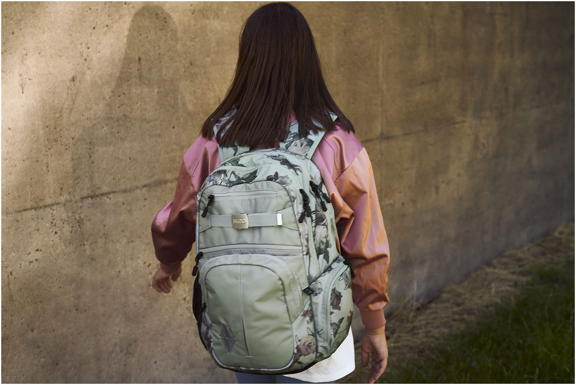 Nitro Unisex Adult Hero Pack 15 Backpack - Dead Flower Print, 52x38x23cm, 37L Capacity - Perfect for School, Travel & Outdoor Adventures