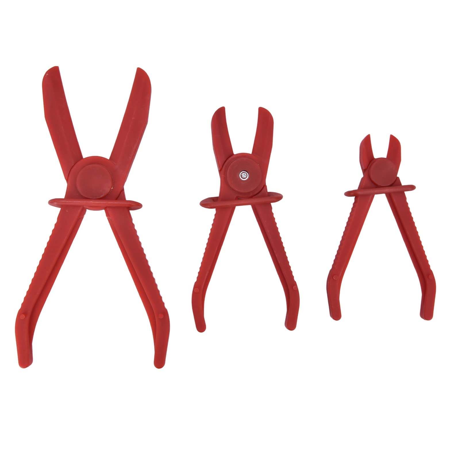 3Pcs Nylon Hose Pinch Pliers Set - Fuel Line Brake Clamp Tool Kit for Automotive Repair, Workshop & Factory Use - Perfect for Mechanics, DIY Car Maintenance & Industrial Applications