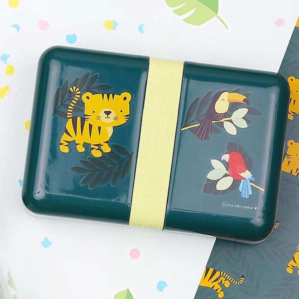 A Little Lovely Company Stainless Steel Lunch Box for Kids - BPA-Free, Leak-Proof & Insulated Food Container for School, Work & Picnics