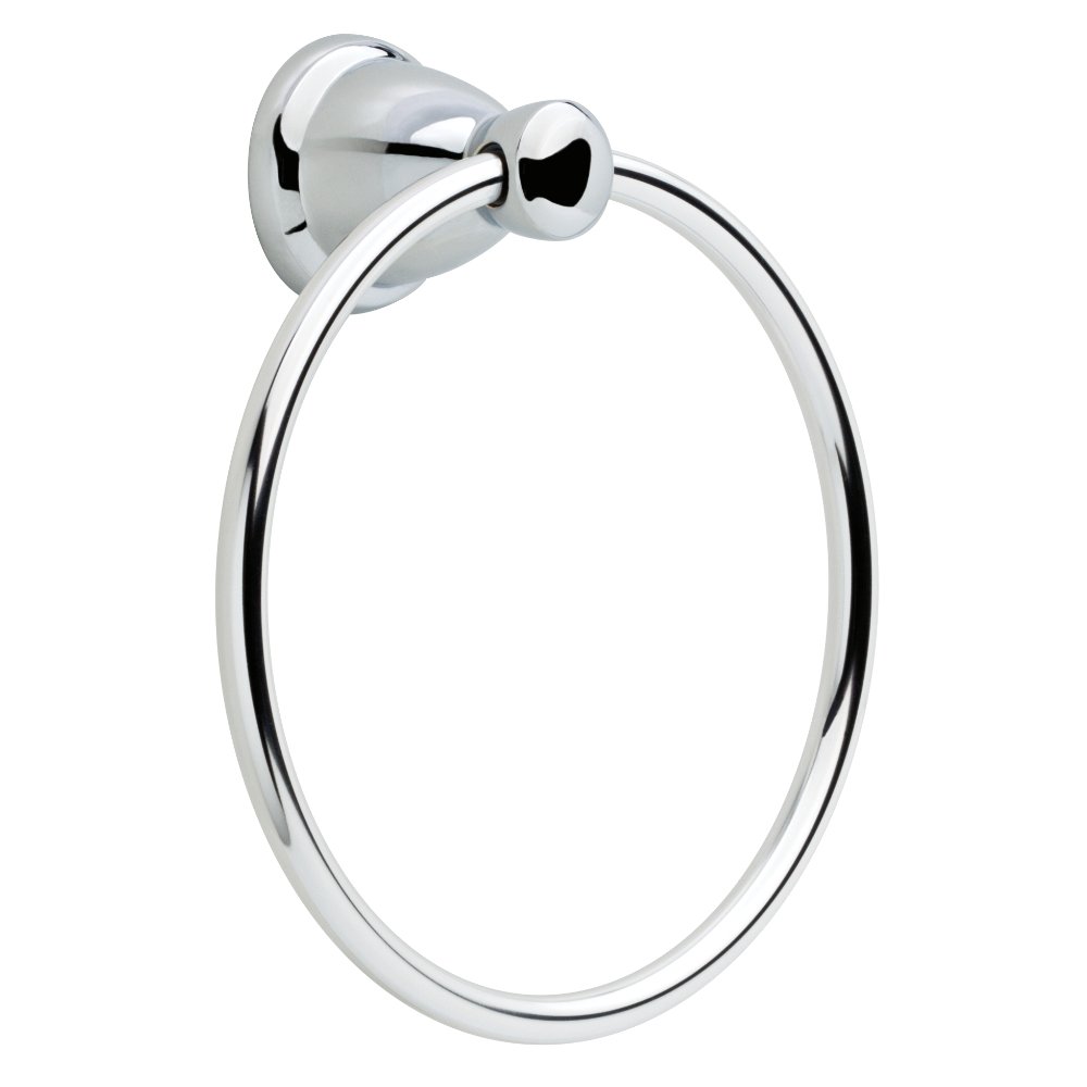 Franklin Brass Kinla 1-Pack Polished Chrome Wall Mounted Towel Ring Holder - Round Bathroom & Kitchen Towel Hanger for Hand & Bath Towels - Perfect for Modern Bathroom Accessories & Kitchen Decor