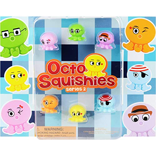 Cute Octo Squishies & Pencil Toppers (14-Pack) - Fun Stress Relief for Kids & Office