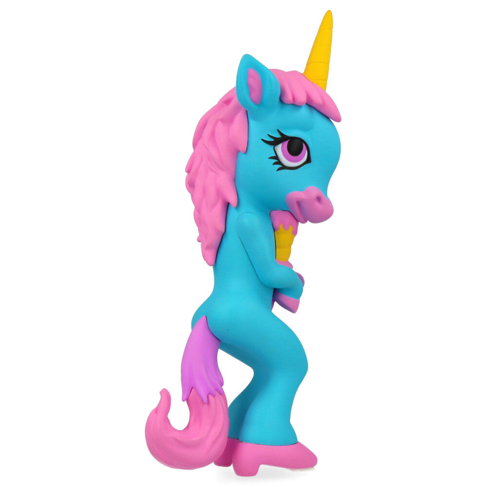 Ron English Forlorn Unicorn Blue Vinyl Art Toy - Collectible Pop Surrealism Figure for Home Decor & Art Display