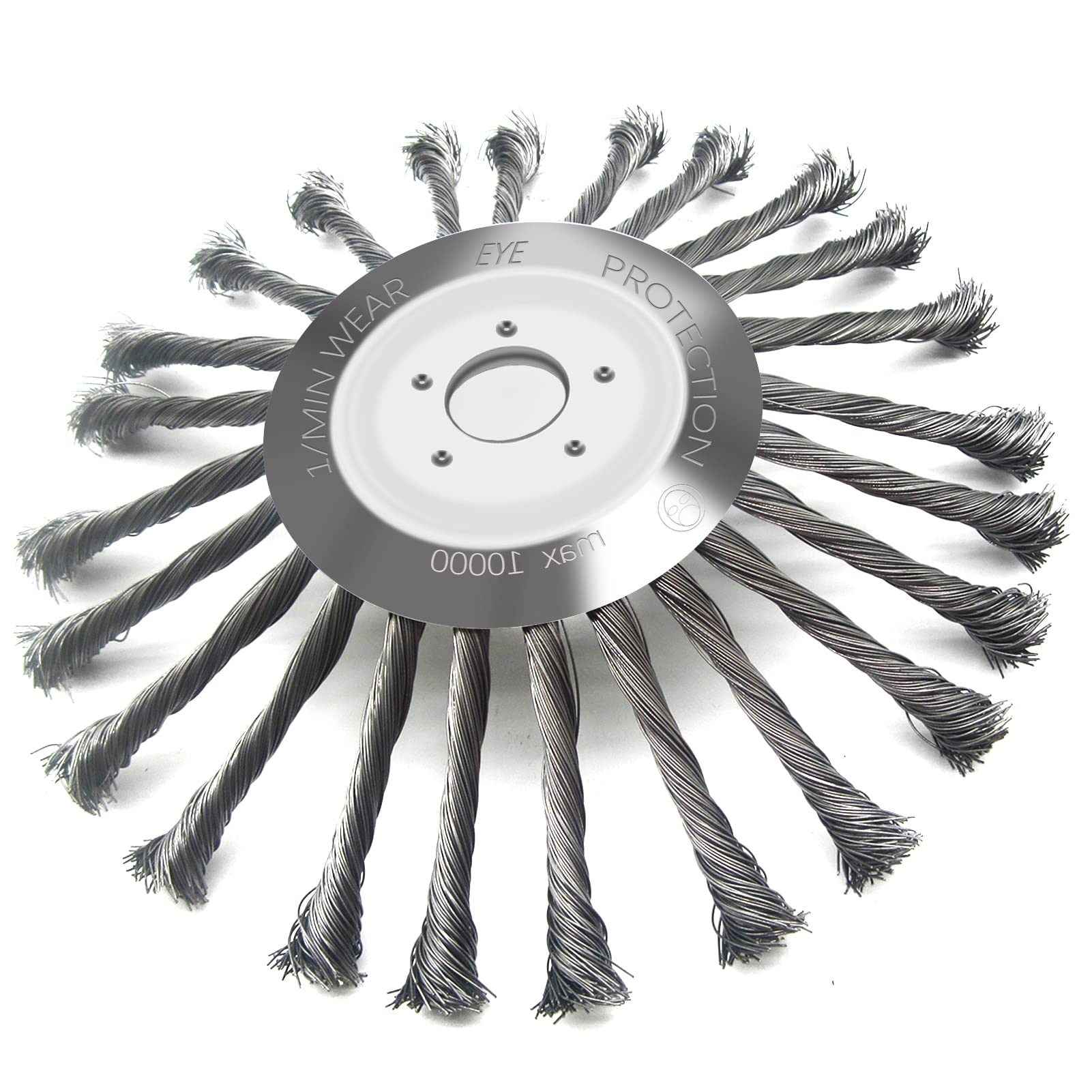 SORANGEUN 10-Inch Wired Trimmer Blade - Heavy Duty Steel Weed Eater Head, Unbreakable Round Edge Trimmer Replacement for Lawn & Garden Maintenance (Perfect for Edging, Trimming Grass & Weed Control)