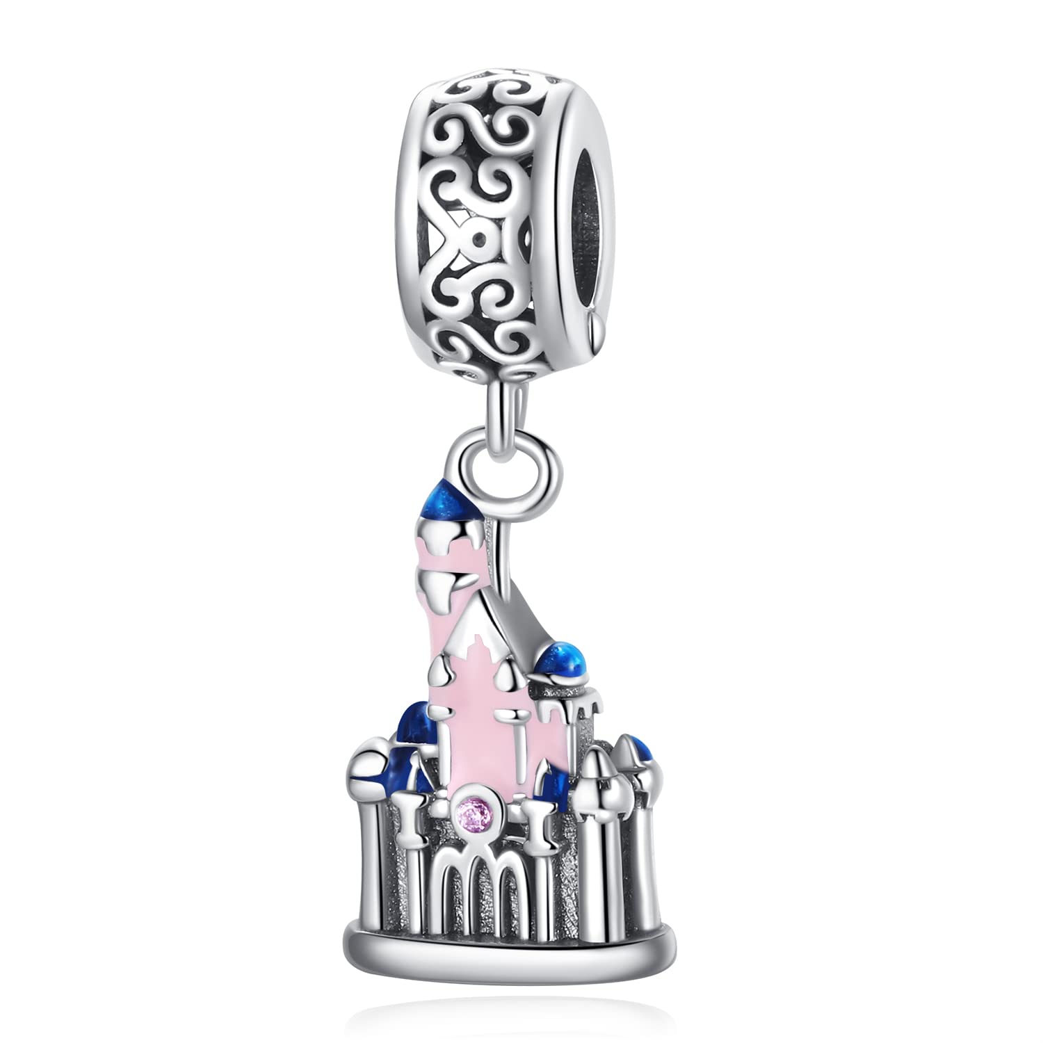 925 Sterling Silver La Menars Magic Castle Charm Bead for Women's Bracelets & Necklaces - Elegant Dangle Pendant Jewelry Gift for Mother's Day, Birthday & Special Occasions | Perfect for DIY Jewelry Making, Stacking Bracelets & Layered Necklace Designs