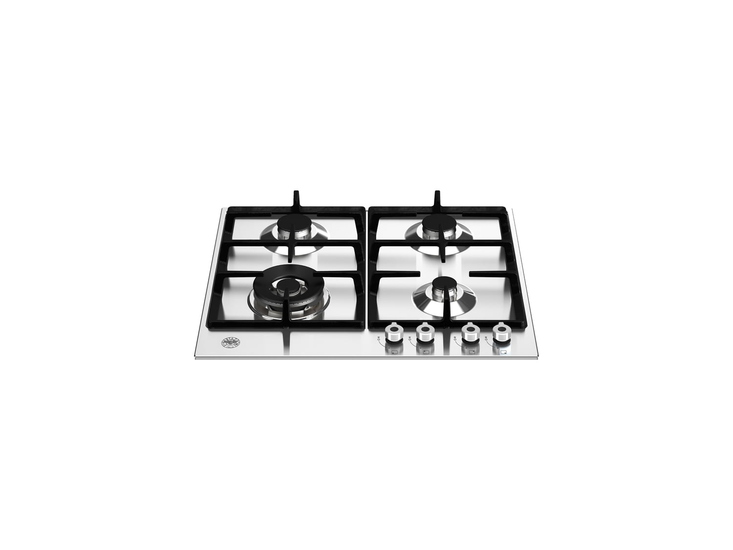 Bertazzoni PROF244CTXV 24-Inch 4-Burner Gas Cooktop with Front Controls - Premium Stainless Steel for Modern Kitchens | Perfect for Home Chefs & Entertaining