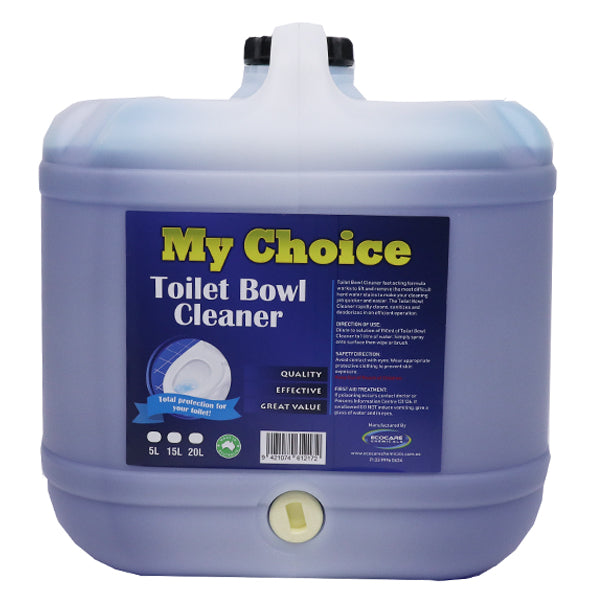 My Choice Toilet and Washroom Cleaner - Powerful Bathroom Disinfectant & Stain Remover - Eliminates Odors & Germs - Ideal for Home, Office & Commercial Use