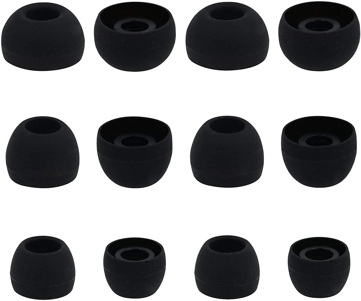 Skullcandy Sesh Evo Earbud Tips - 6 Pairs Soft Silicone Replacement (S/M/L) for Comfortable Fit During Workouts & Travel