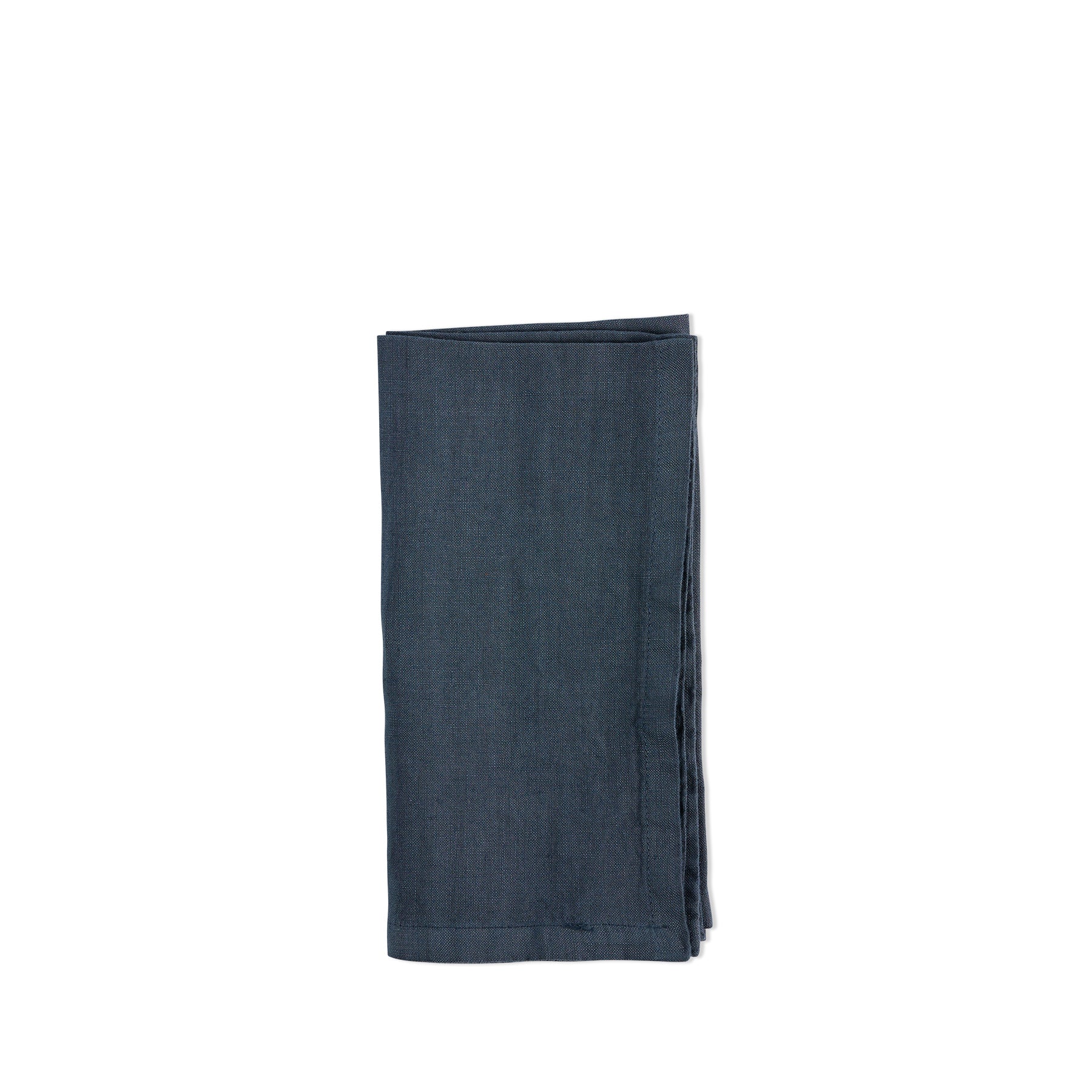 Premium Distant Blue Linen Napkins (Set of 4) - Elegant Dinner Table Decor for Formal Dining & Special Occasions