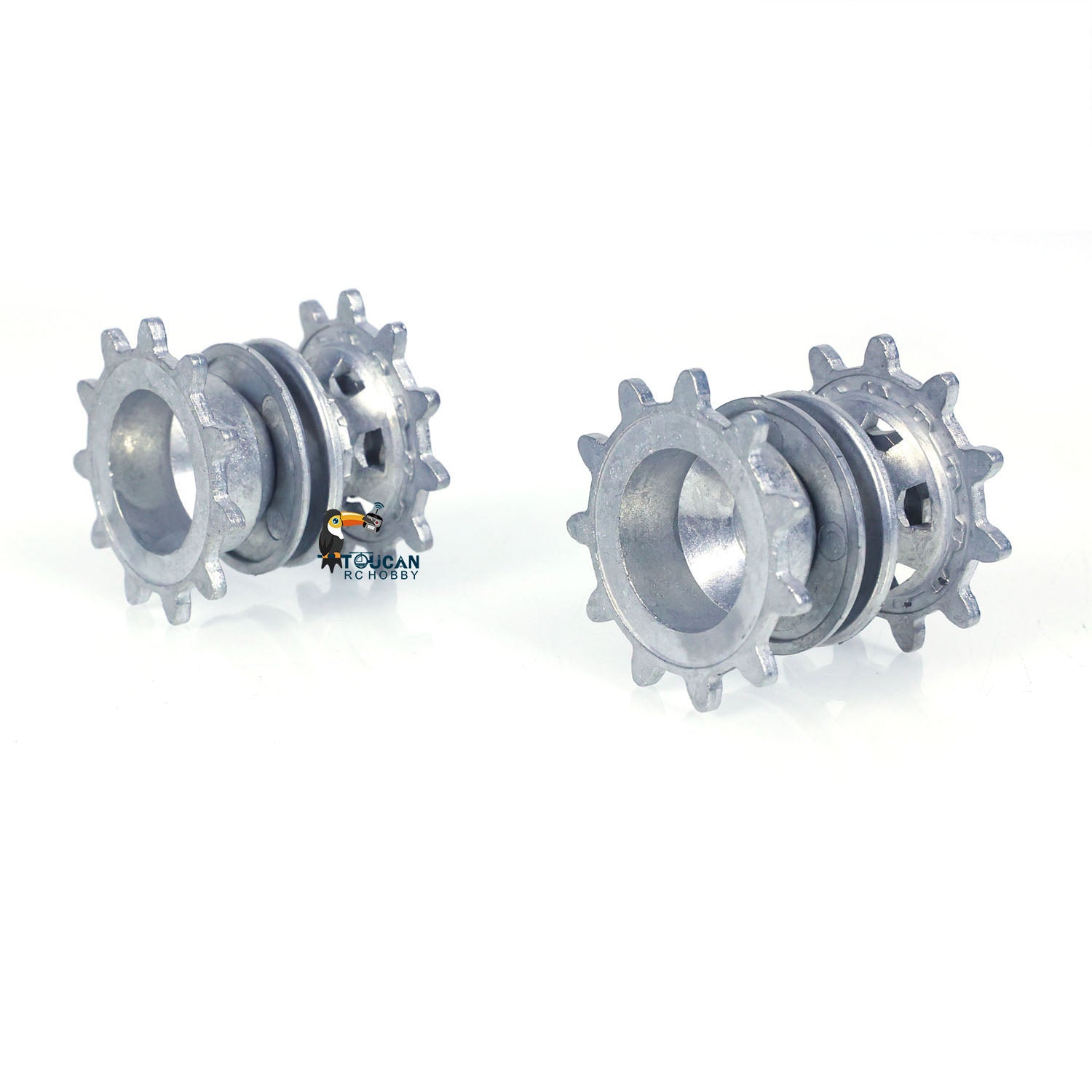 Heng Long 1/16 RC Tank Parts - Metal Idler Road Wheels, Return Rollers & Driving Wheel for Leopard 2 A6 3889 Military Armored Vehicle Toy - Perfect for RC Tank Upgrades, Maintenance & Battle Simulation