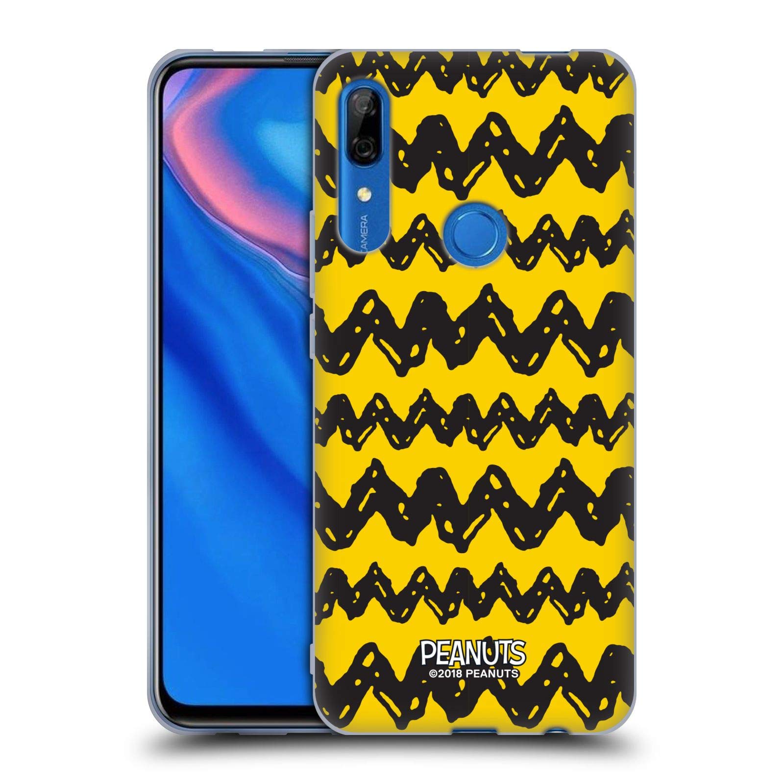 Head Case Designs Officially Licensed Peanuts Charlie Brown Soft Gel Case for Huawei P Smart Z / Y9 Prime - Durable Protection for Daily Use & Travel