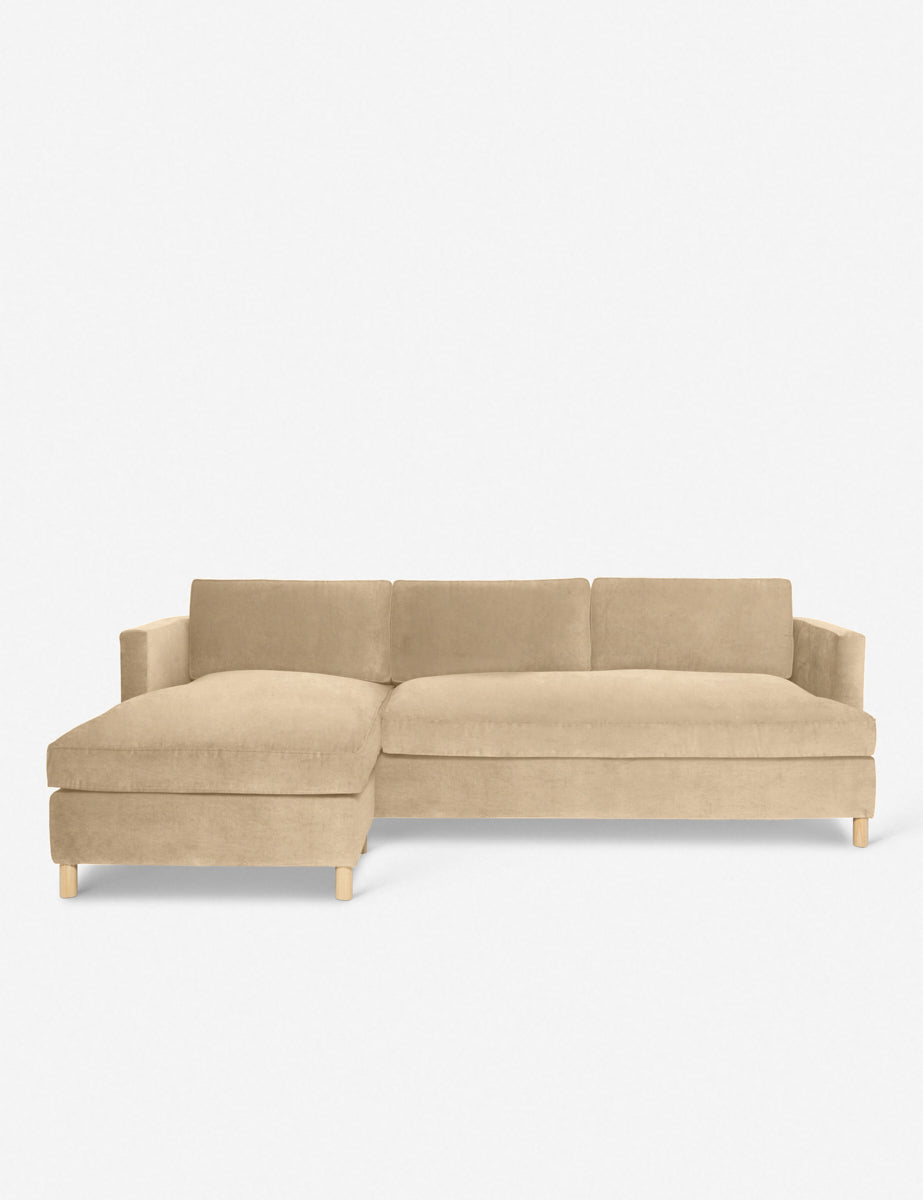 Belton Sectional Sofa by Ginny Macdonald - Modern L-Shaped Couch for Living Room, Lounge & Family Room - Comfortable Fabric Sectional with Reversible Chaise