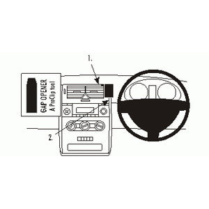 ClicOn No Holes Center Dash Mount for Mercedes Benz A Class (2005-2012) - Secure Phone Holder for Hands-Free Navigation & Driving Safety