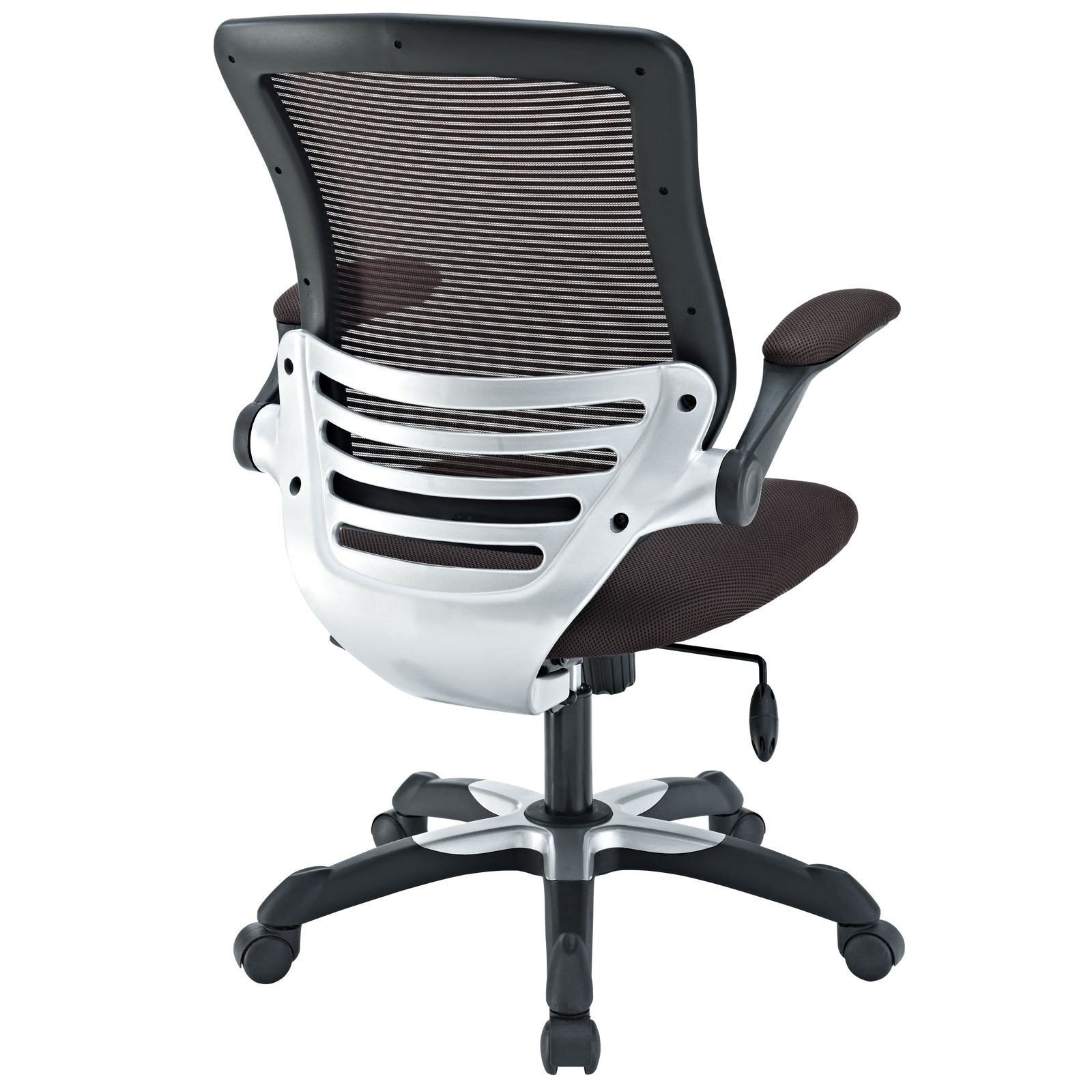 Ergonomic Modern Office Chair - Adjustable Brown Leather Executive Chair for Home & Business Workspaces - Comfortable Desk Chair for Long Hours, Back Support, and Productivity