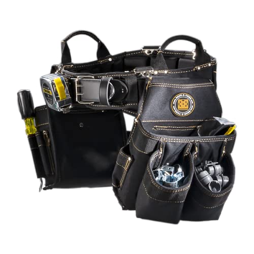 Electrician's Tool Belt & Bag Combo - 27 Pockets for Professional Electricians