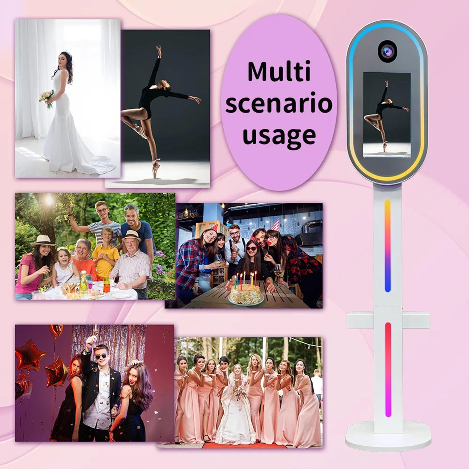 Portable Selfie Photo Booth with 15.6