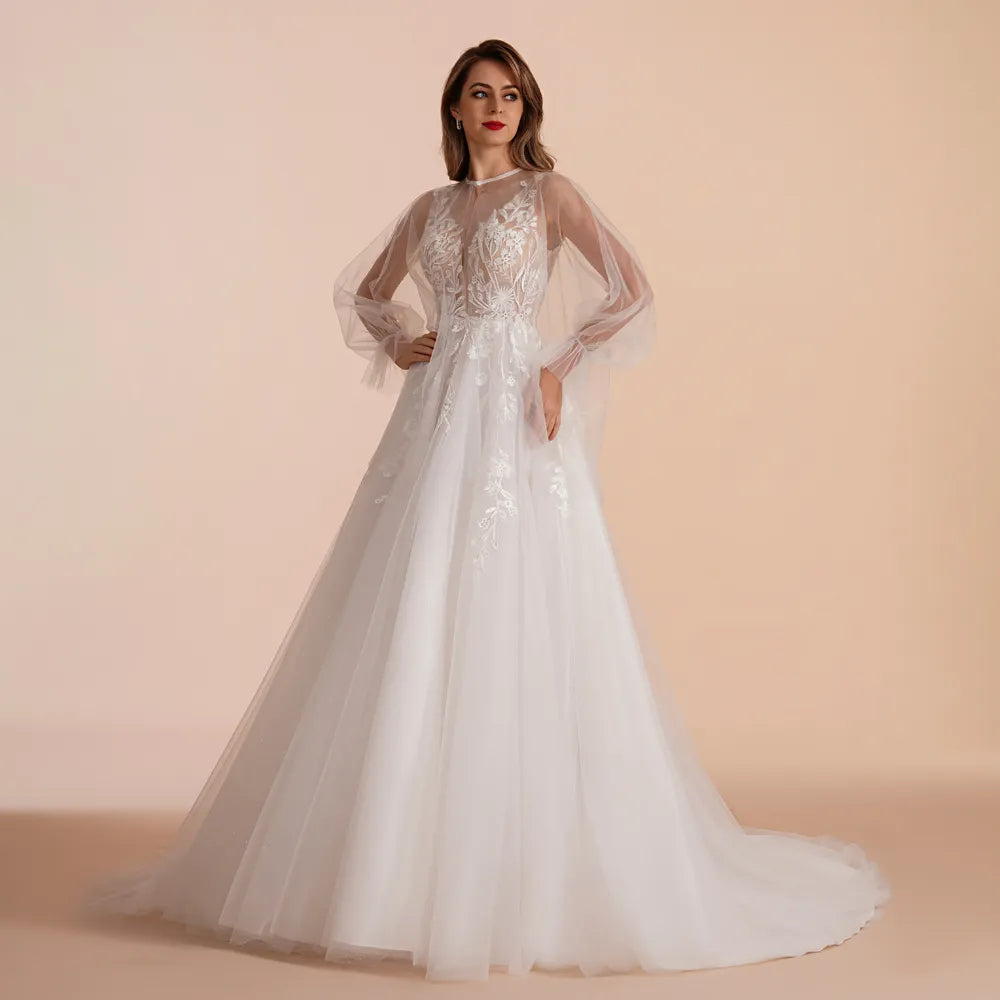Elegant A-Line Sweetheart Lace Ivory Wedding Dress for Bride - Perfect for Church Ceremony, Beach Wedding & Romantic Vows