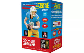 2024 Panini Score Football Blaster Box - 24 Trading Cards Per Box, NFL Players Collection, Perfect for Sports Fans & Collectors - Great for Gifts, Game Nights, and Memorabilia Displays