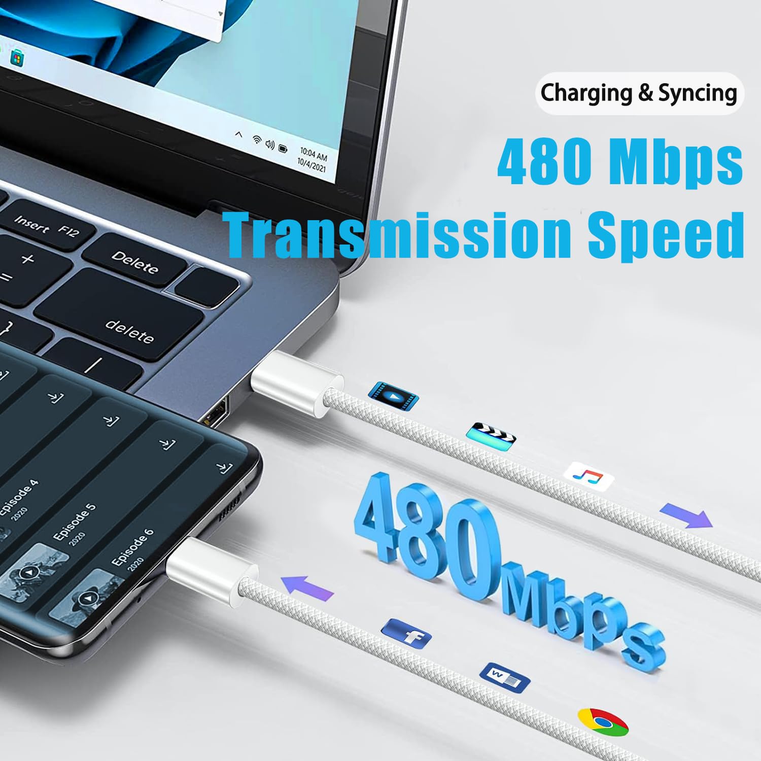 Original Apple Magic Keyboard Charger USB-C to USB-C Cable - Compatible with Magic Keyboard, Magic Mouse, iPad Keyboard & Magic Trackpad - Fast Charging Cord for Home, Office & Travel Use