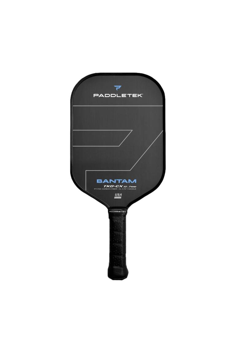 Paddletek Bantam TKO CX 12.7 Pickleball Paddle - Lightweight Carbon Fiber Pickleball Racket with Comfort Grip | Perfect for Indoor & Outdoor Court Play, Tournament & Recreational Games