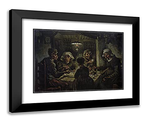 Black Modern Wood Frame with Double Matting