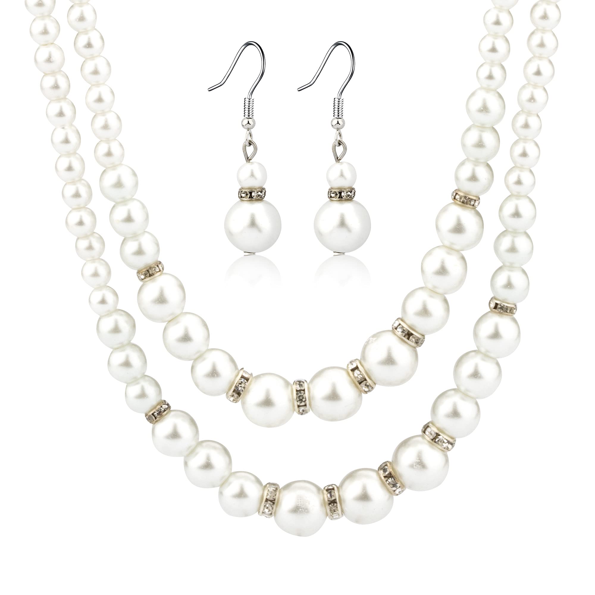 Pearl Jewelry Set for Women - Bridal Wedding Party Accessories