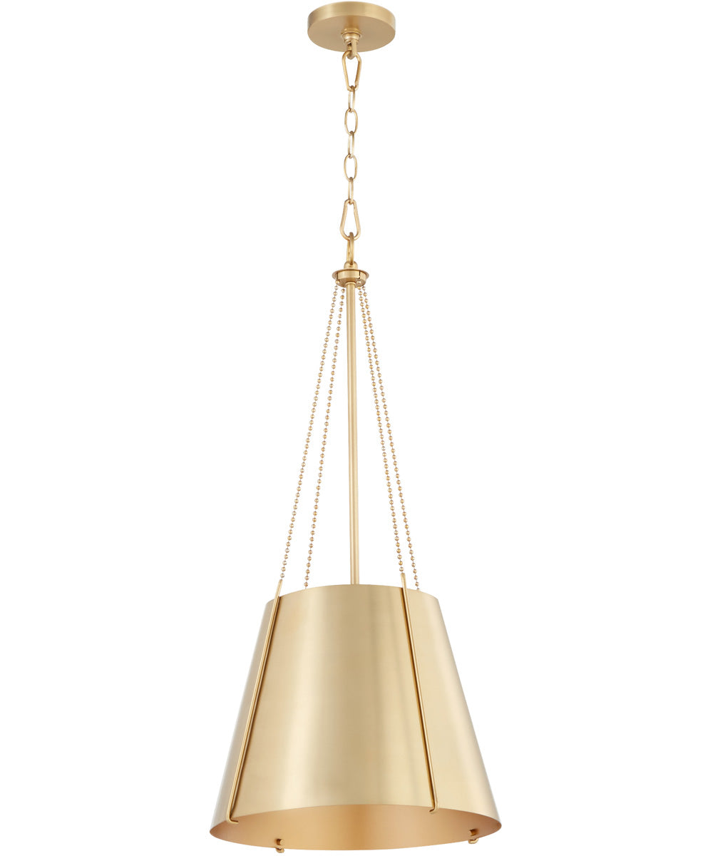 Vintage Aged Brass Single Light Pendant - Perfect for Kitchen Island, Dining Room, or Entryway Lighting