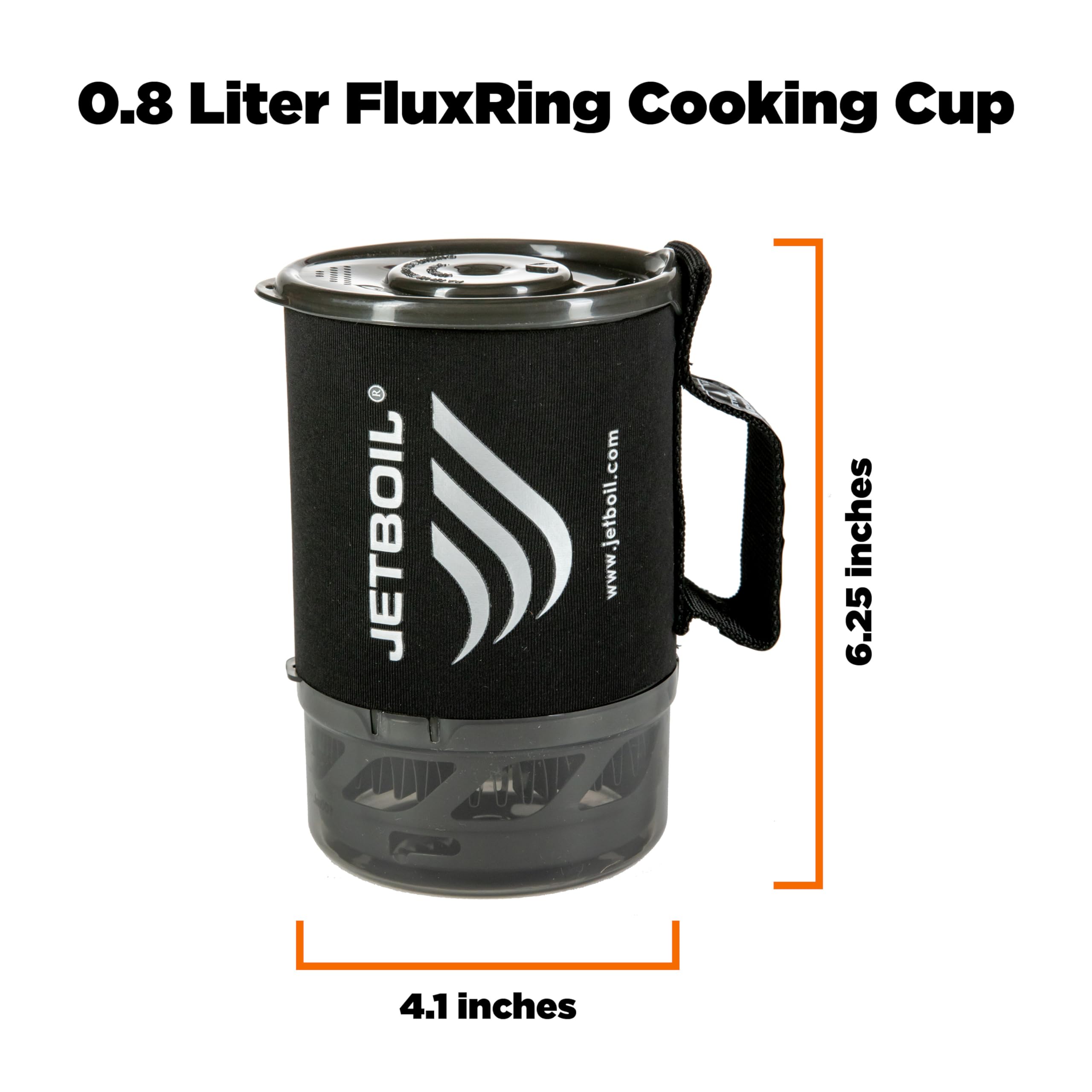 Jetboil MicroMo Lightweight Backpacking Stove - Adjustable Flame Control for Precise Cooking | Perfect for Camping, Hiking & Outdoor Adventures