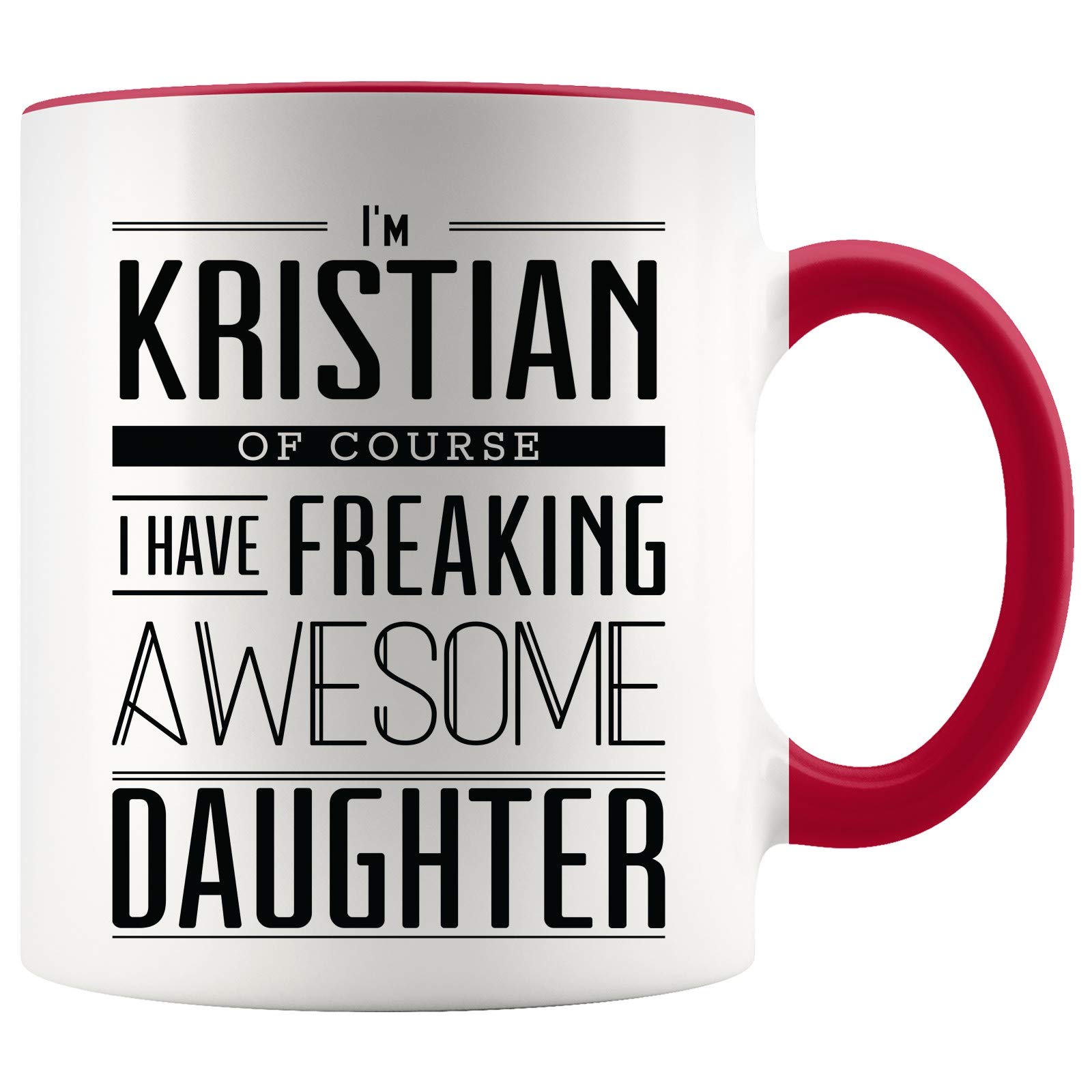 Funny Coffee Mug for Mom - Unique 11oz Accent Mug, Best Mother's Day & Birthday Gift from Daughter, Perfect for Kitchen, Office, or Relaxing Coffee Moments