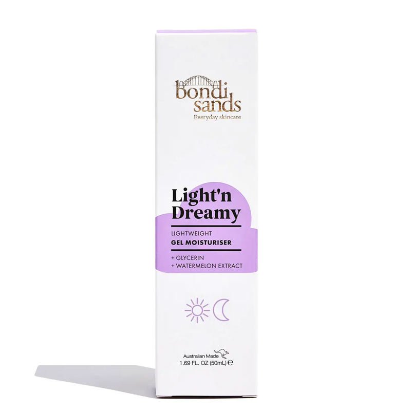 Bondi Sands Light 'n Dreamy Gel Moisturizer - Hydrating Face Cream for Glowing Skin | Perfect for Daily Skincare Routine & Post-Sun Care