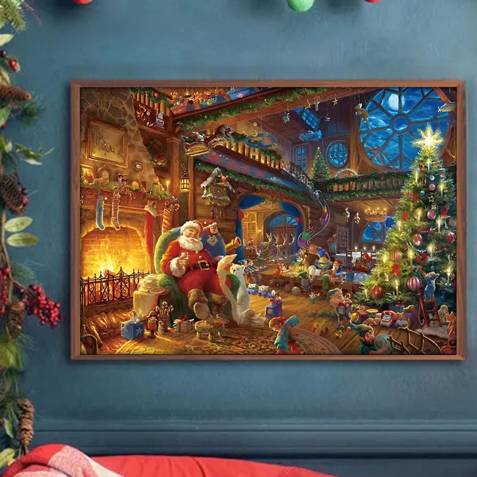 Christmas Countdown Puzzle Advent Calendar - 1008 Piece Holiday Puzzle for Family Game Night, Festive Countdown Activity for Kids & Adults - Perfect for Holiday Decor & Christmas Party Entertainment