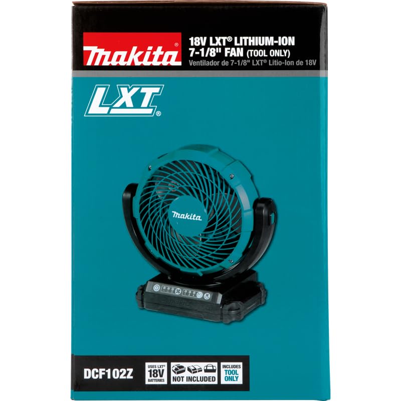 18CM 18V/14.4V Cordless Fan with Swing Function & Timer - Perfect for Home, Office, and Outdoor Use