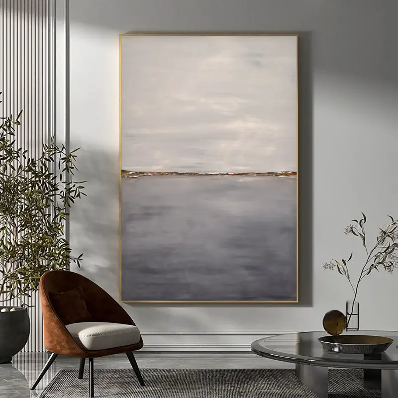 Abstract Painting #AB 012 - Modern Wall Art for Living Room, Bedroom & Office Decor | Large Canvas Artwork | Handmade Contemporary Art