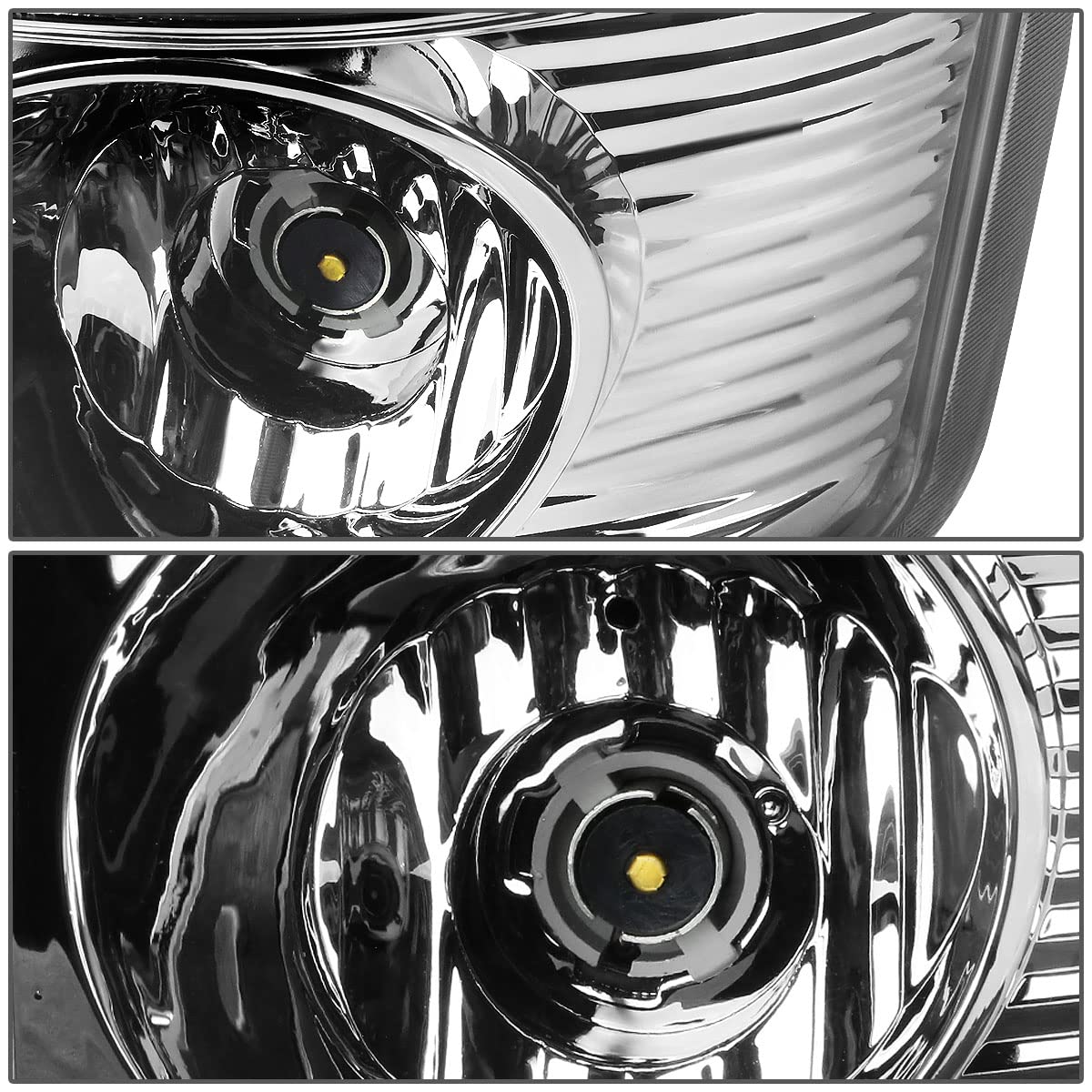 DNA Motoring TL-DRAM05-LED-3D-CH-CL Chrome Clear Lens LED Tail Lights Pair for 2003-2006 Dodge Ram 1500-3500 (Passenger & Driver Side) - Enhanced Visibility & Style for Night Driving & Off-Road Adventures