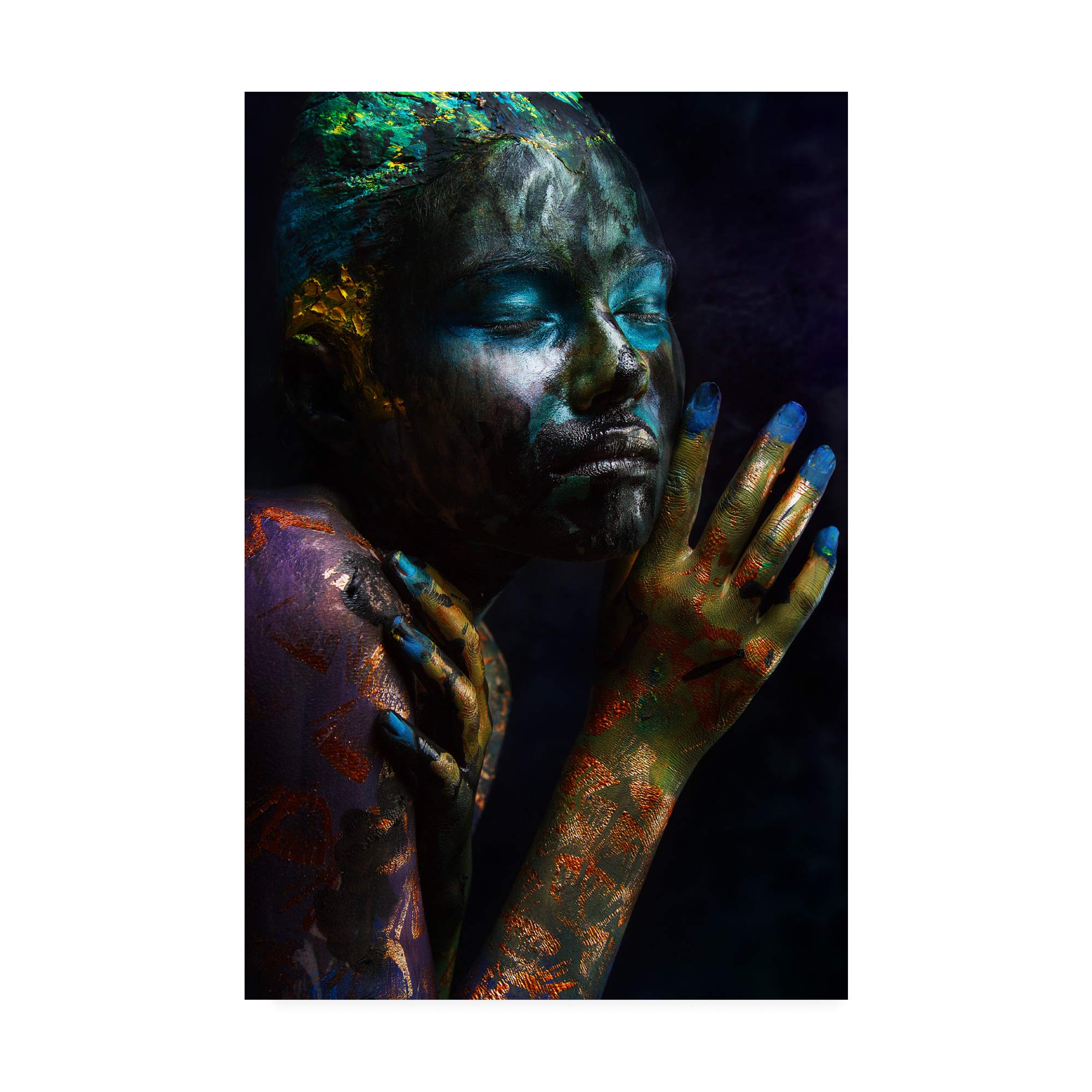 Ivan Kovalev Oil Painting 'Fish' - 30x47 Inch Fine Art Canvas for Living Room, Bedroom & Office Decor