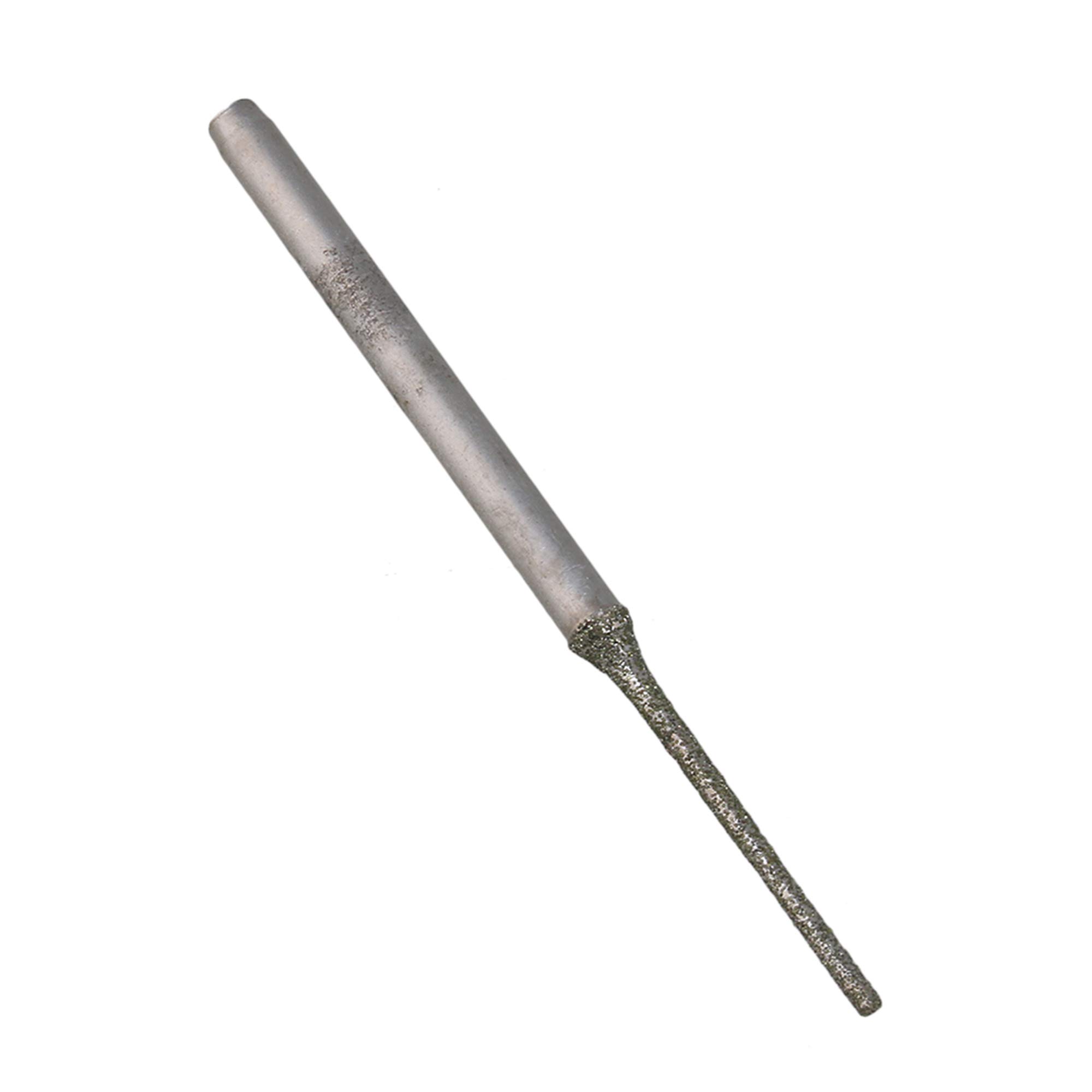 BQLZR 10-Pack 1MM Silver Coated Extended Gems Drill Bits for Jewelry Making, Bowlder Pearls & Agates - Perfect for DIY Crafting, Beading, and Stone Hole Drilling
