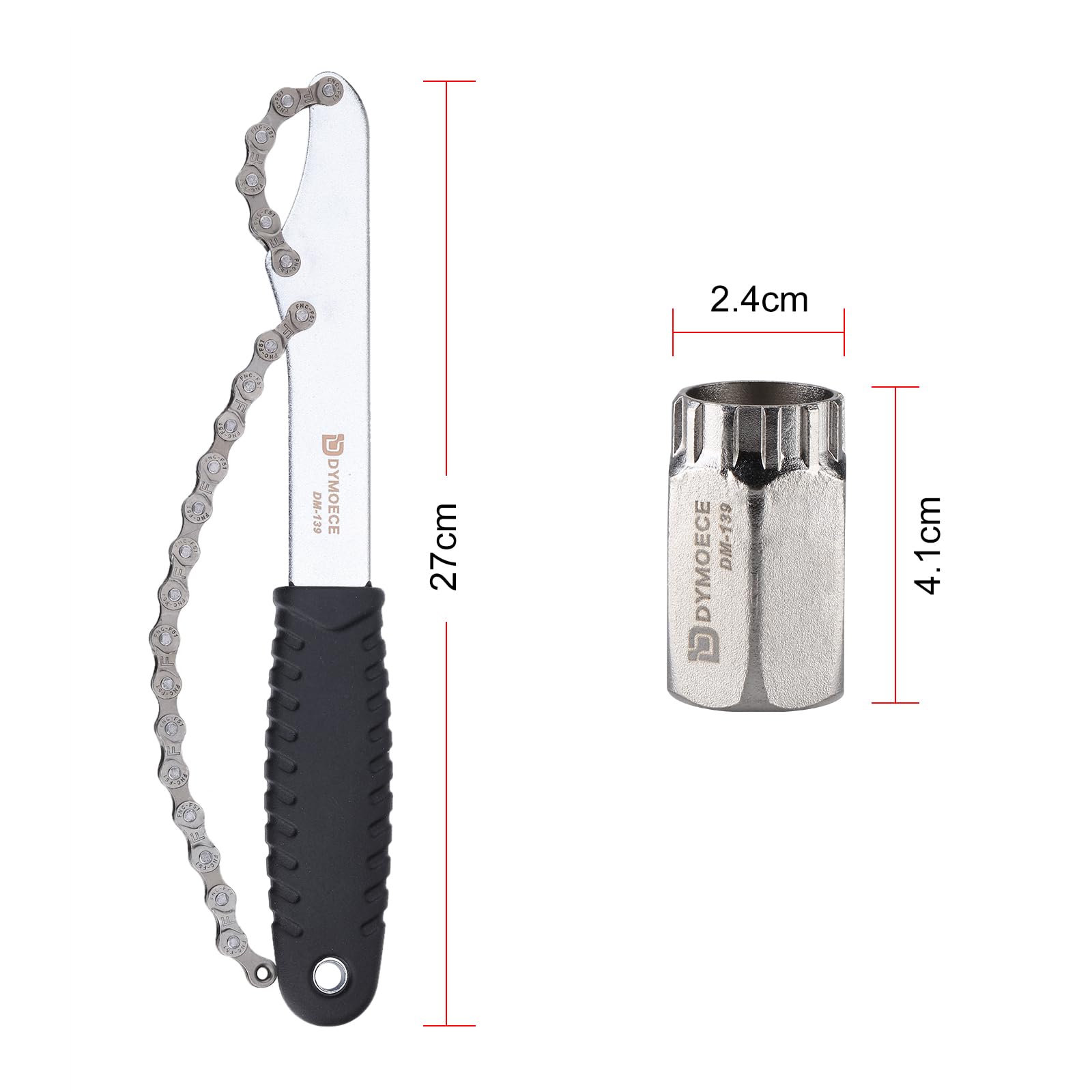 Shimano & SRAM Compatible Bike Cassette Lockring Removal Tool - Bicycle Chain Whip & Sprocket Remover Kit for Freewheel Installation & Removal - Perfect for Bike Maintenance & Repair at Home or Shop