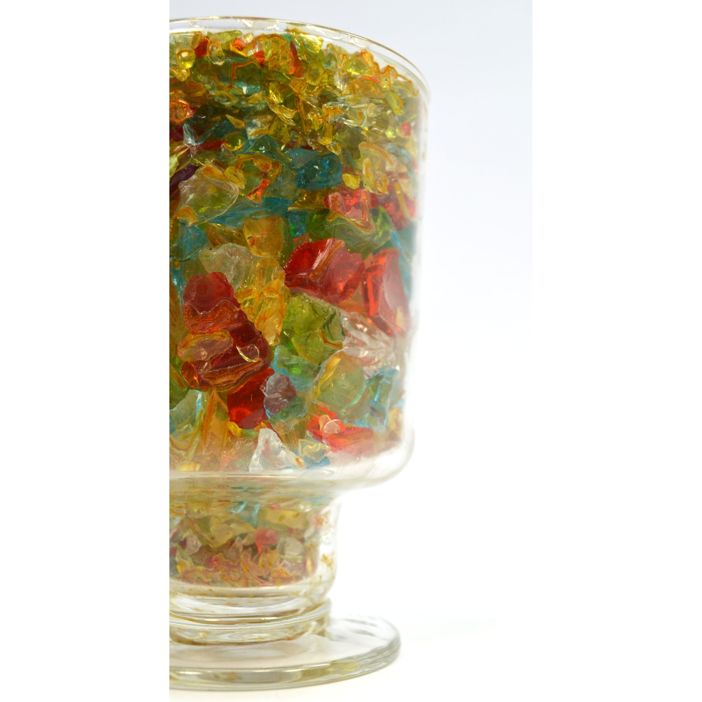 Premium Crushed Glass Goblet - Elegant Handcrafted Drinking Glass for Wine, Cocktails & Beverages - Perfect for Parties, Weddings & Home Decor