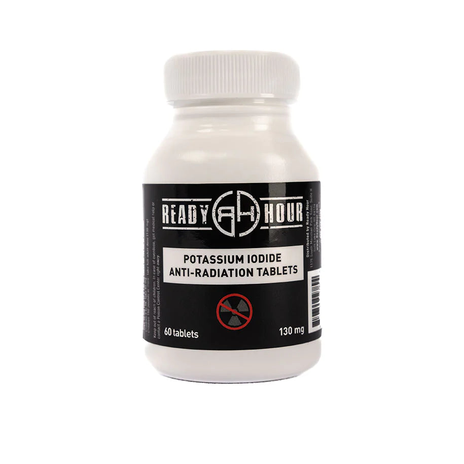 Potassium Iodide (KI) Tablets - 130mg High Purity Radiation Protection - Emergency Preparedness for Nuclear Fallout & Thyroid Support - First Aid, Survival Kits & Disaster Readiness Supplies