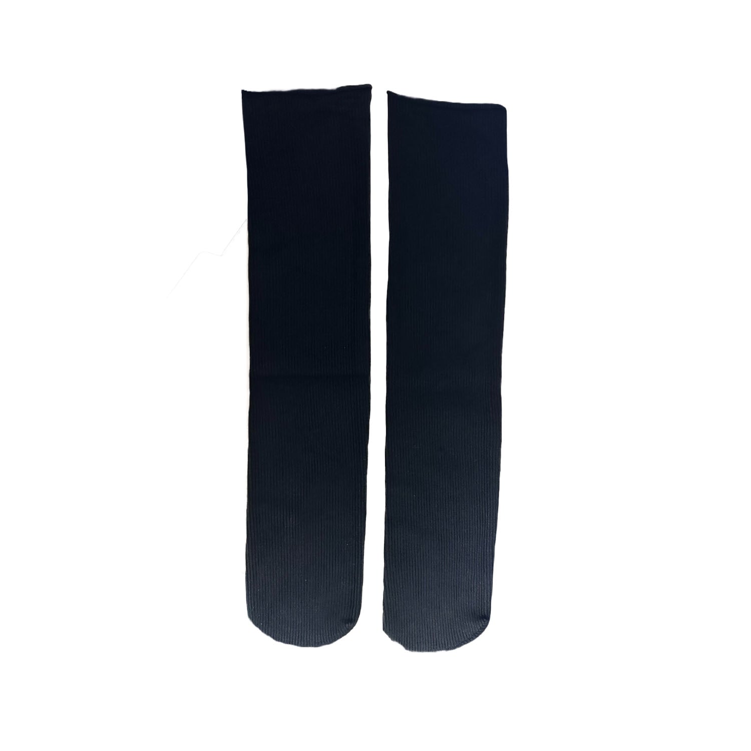 FLOOF Women's Ribbed Roll Top Socks - Black Ankle Socks for Casual Wear, Workout & Everyday Comfort - Cozy & Breathable Cotton Blend