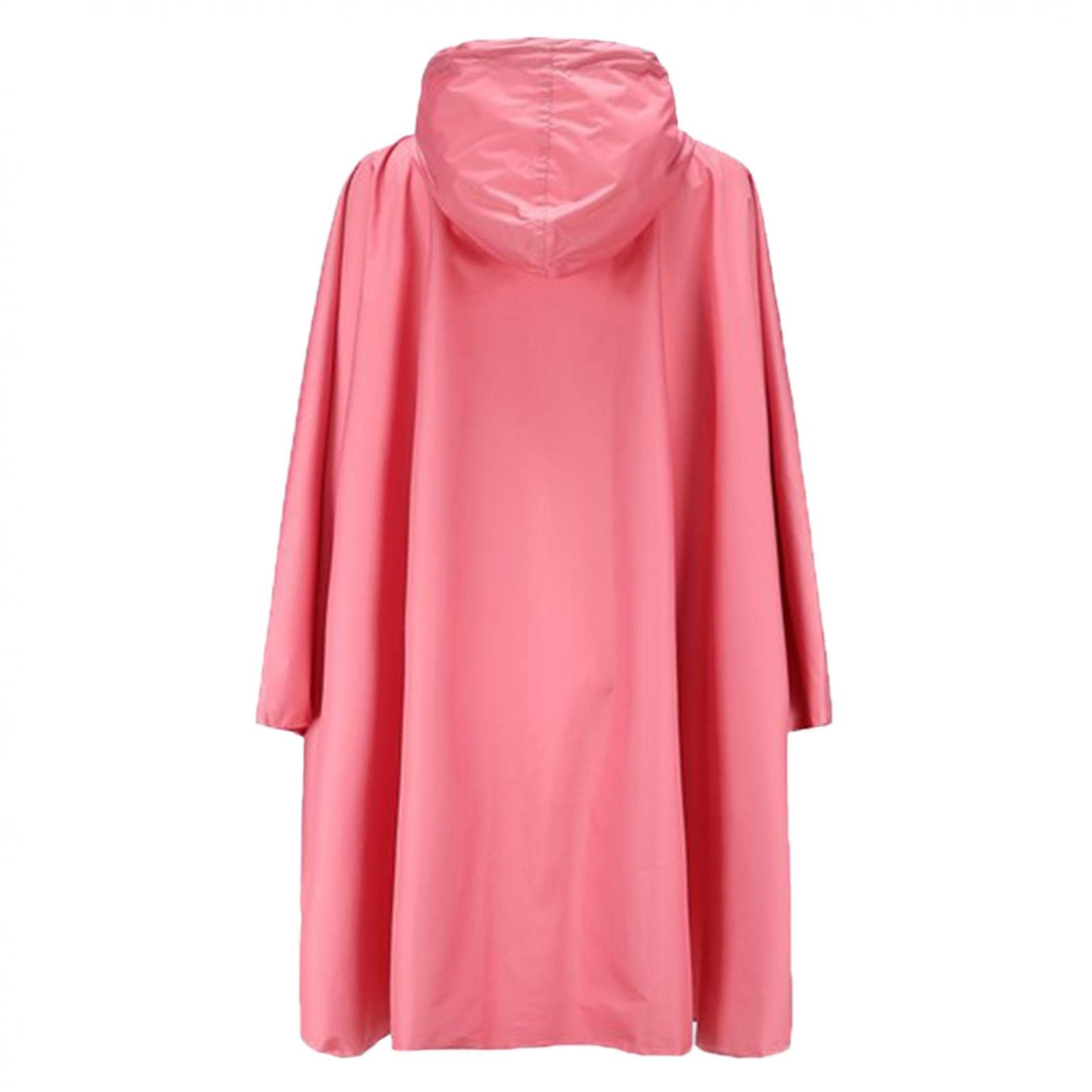 IGETELY Women's Waterproof Rain Ponchos with Hood - Packable Raincoat Jacket for Adults, Fashion Hooded Zipper Style with Pouch - Perfect for Hiking, Camping & Outdoor Activities