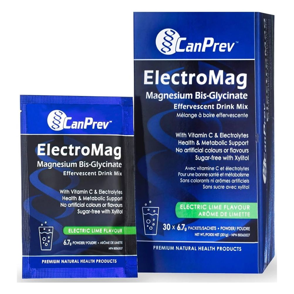Canprev Electromag - 30 Packets of Premium Magnesium Supplement for Muscle Recovery & Stress Relief | Ideal for Athletes, Fitness Enthusiasts & Busy Professionals