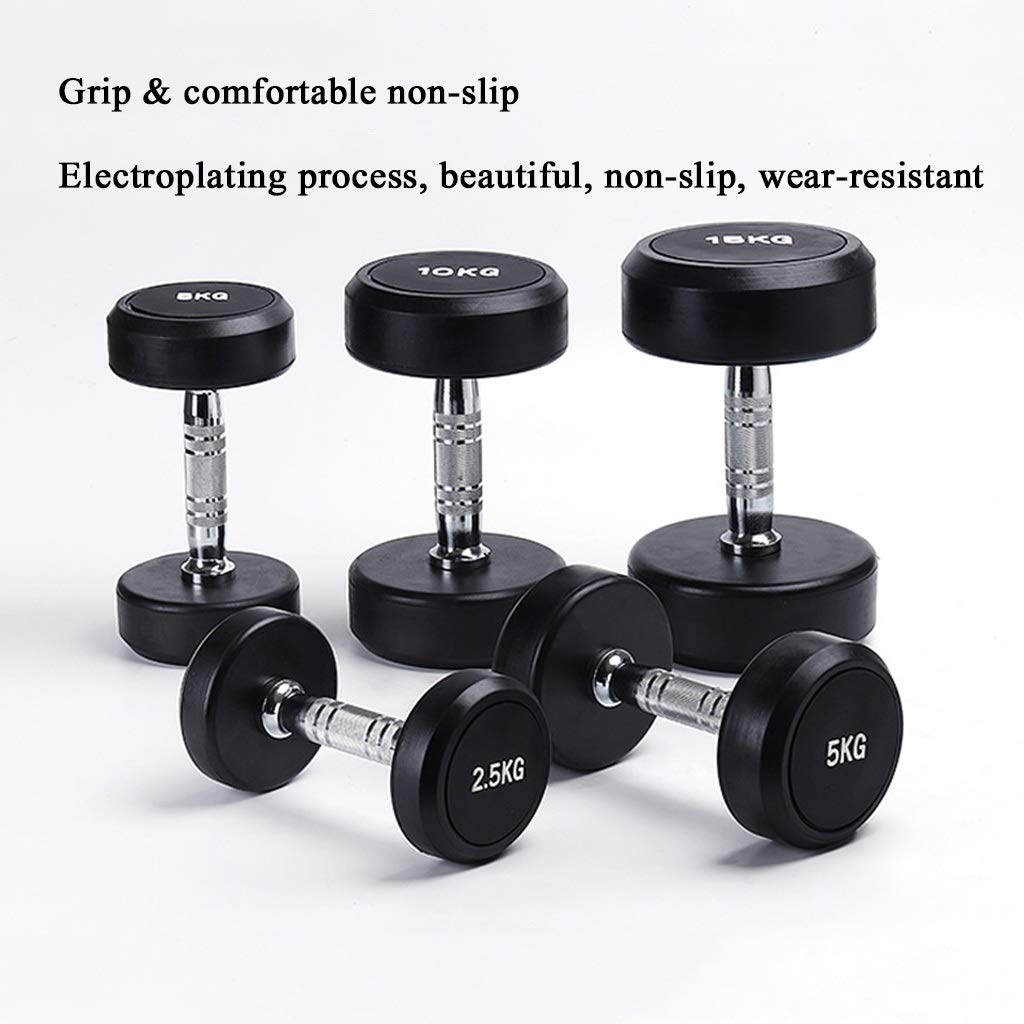 FHPEWXDG Small Dumbbell Set - 2.5kg/5kg/10kg/12.5kg/15kg Cast Iron Weights for Strength Training & Home Gym Workouts - Perfect for Men's Fitness, Muscle Building & Beginner Exercises
